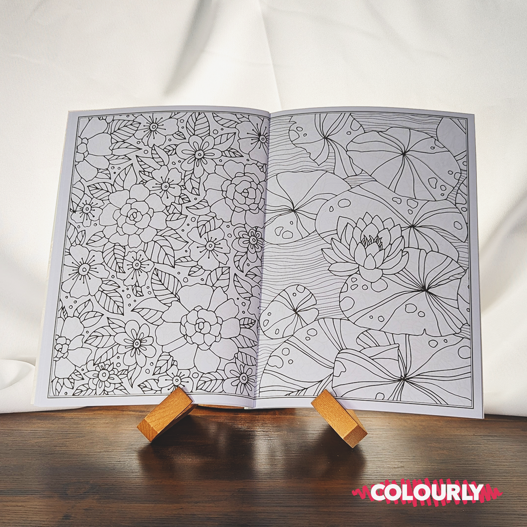 Floral Designs Anti-Stress Colouring Books