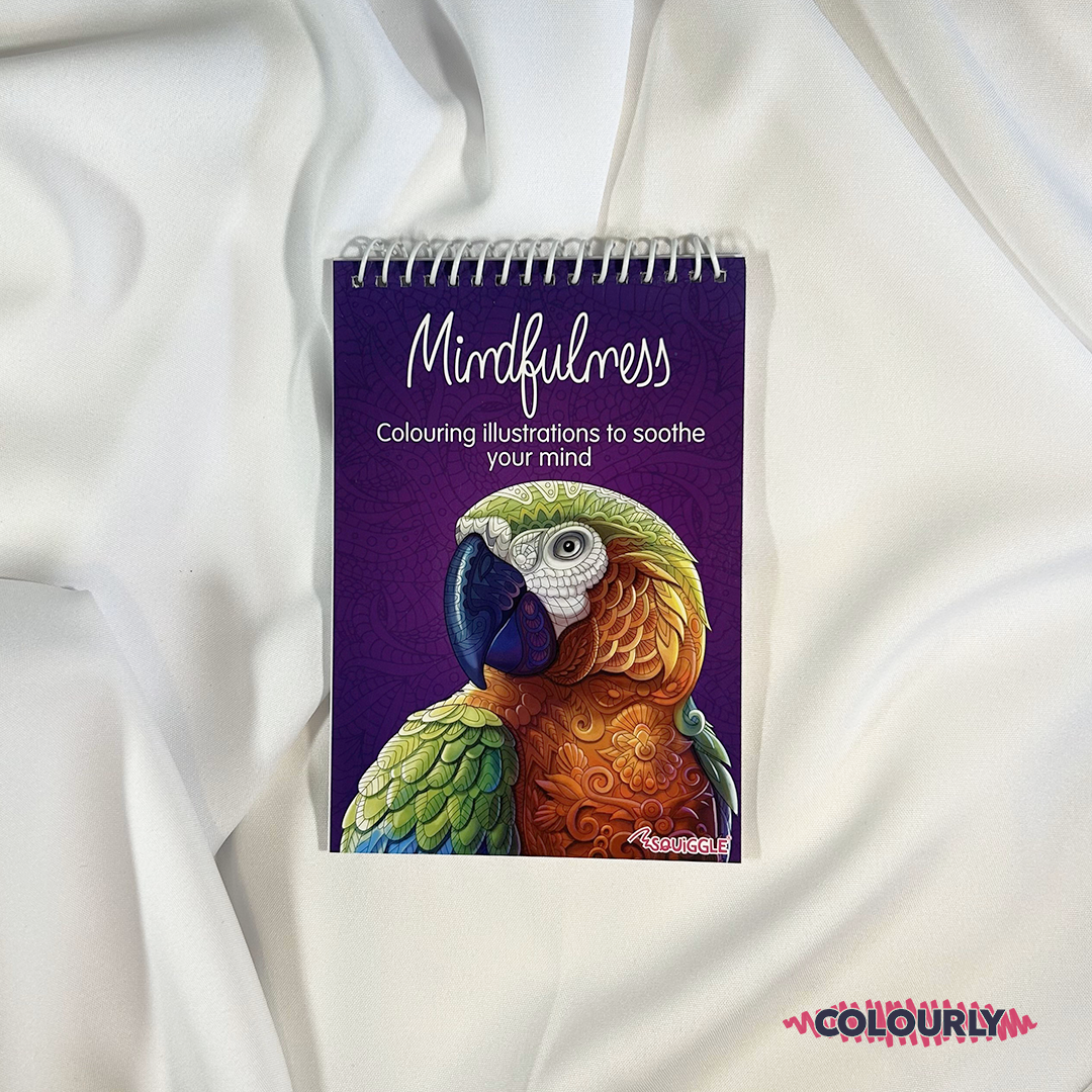 Spiral Bound Advanced Colouring: Mindfulness Magenta