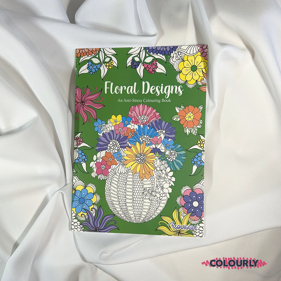 Floral Designs Anti-Stress Colouring Books